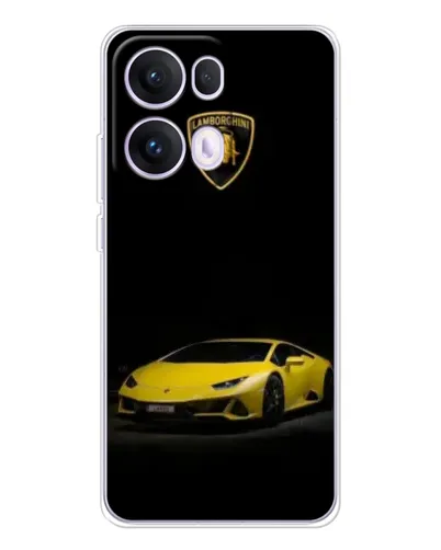 Чохол для OPPO Reno13 Pro з картинкою «Lamborghini жовтий акцент»