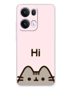 Чохол для OPPO Reno13 Pro з картинкою «Пушин каже Hi»
