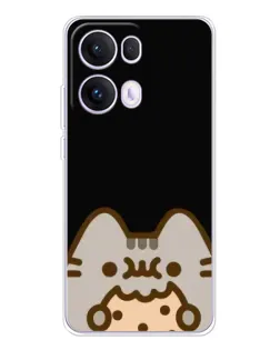 Чохол для OPPO Reno13 Pro з картинкою «Пушин на чорному»