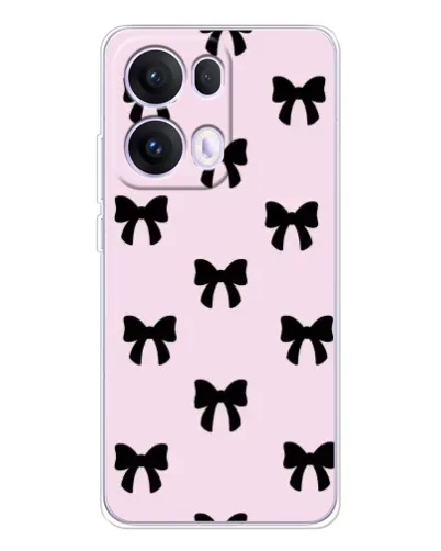 Чохол для OPPO Reno13 Pro з картинкою «Чорні банти Coquette»