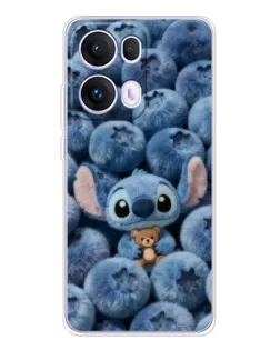 Чехол для OPPO Reno13 Pro с картинкой «Стич и голубика»