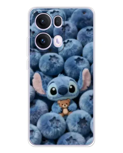 Чехол для OPPO Reno13 Pro с картинкой «Стич и голубика»