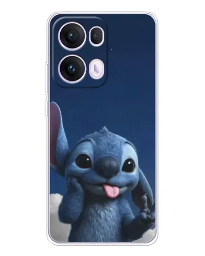Чехол для OPPO Reno13 Pro с картинкой «Стич в облаках»