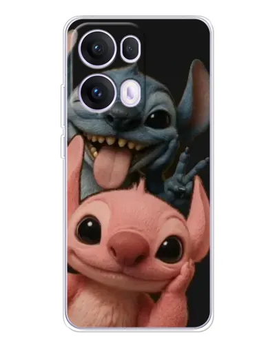 Чехол для OPPO Reno13 Pro с картинкой «Стич и Ангел»
