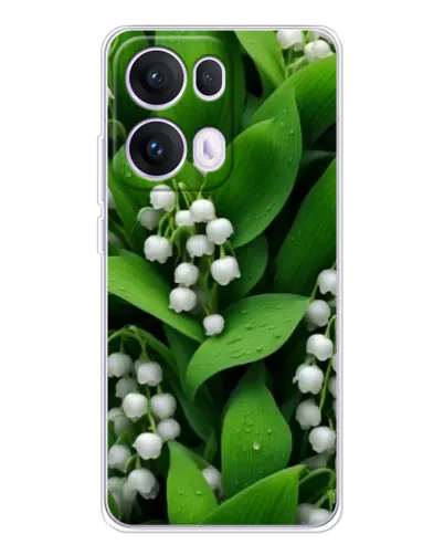 Чохол для OPPO Reno13 Pro з картинкою «Конвалії в зелені»