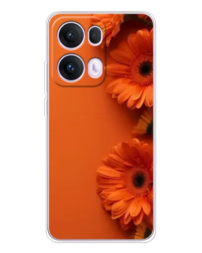 Чохол для OPPO Reno13 Pro з картинкою «Помаранчеві гербери»
