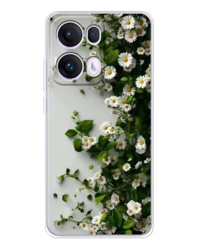 Чохол для OPPO Reno13 Pro з картинкою «Гілка дрібних білих квітів»