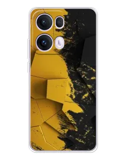 Чохол для OPPO Reno13 Pro з картинкою «Золоті уламки геометрії»