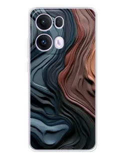 Чохол для OPPO Reno13 Pro з картинкою «Кольорові хвилі каньйону»