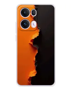Чохол для OPPO Reno13 Pro з картинкою «Помаранчевий розлом»