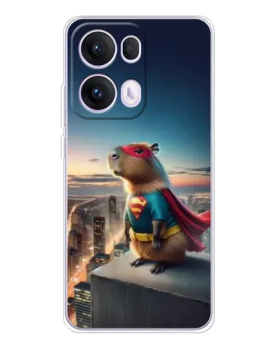Чехол для OPPO Reno13 Pro с картинкой «Капи-мен супергерой»