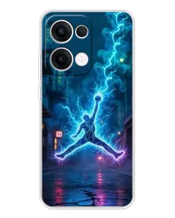 Чехол для OPPO Reno13 с картинкой «Jordan Gold Jumpman»