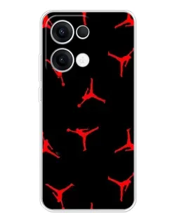 Чехол для OPPO Reno13 с картинкой «Jordan Red Pattern»
