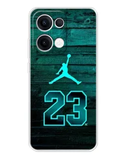 Чохол для OPPO Reno13 з картинкою «Jordan Cyan 23»