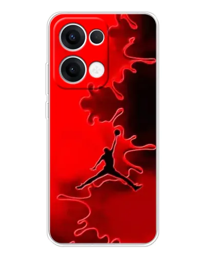 Чохол для OPPO Reno13 з картинкою «Jordan Red Smoke» Чохол для OPPO Reno13 з картинкою «Jordan Red Smoke»