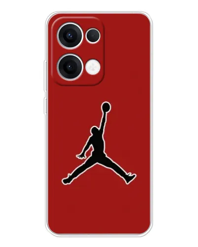 Чохол для OPPO Reno13 з картинкою «Jordan Red Back» Чохол для OPPO Reno13 з картинкою «Jordan Red Back»