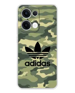 Чохол для OPPO Reno13 з картинкою «Мілітарі стиль Adidas»