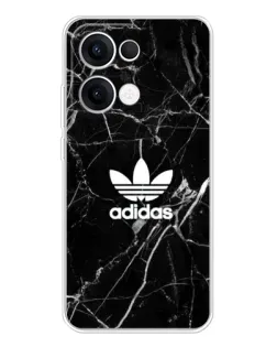 Чохол для OPPO Reno13 з картинкою «Білий мармур Adidas»