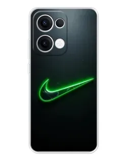 Чохол для OPPO Reno13 з картинкою «Неоновий контур Nike» Чохол для OPPO Reno13 з картинкою «Неоновий контур Nike»