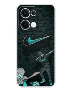 Чехол для OPPO Reno13 с картинкой «Спортивный арт Nike»