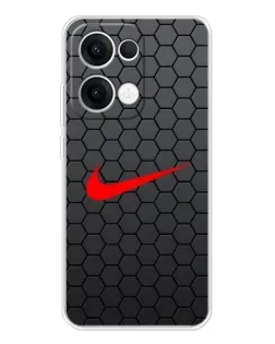 Чехол для OPPO Reno13 с картинкой «Nike — карбоновая сетка»