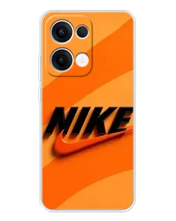 Чехол для OPPO Reno13 с картинкой «Оранжевый драйв Nike»