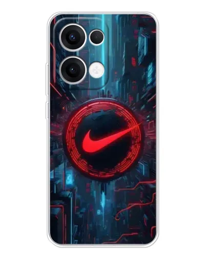 Чохол для OPPO Reno13 з картинкою «Техногенний стиль Nike»