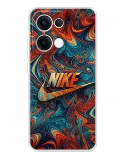 Чохол для OPPO Reno13 з картинкою «Nike в абстракції»