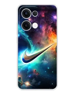 Чохол для OPPO Reno13 з картинкою «Космічний Nike Swoosh»