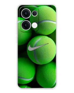 Чохол для OPPO Reno13 з картинкою «Тенісні м'ячі Найк»