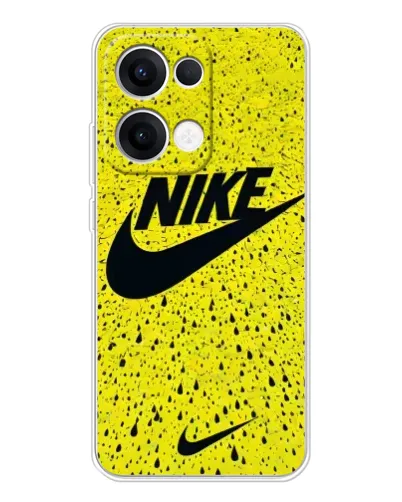 Чохол для OPPO Reno13 з картинкою «Жовтий текстурний Nike»