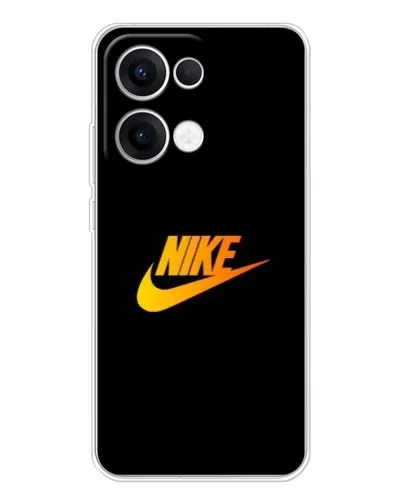 Чохол для OPPO Reno13 з картинкою «Золотий логотип Nike»