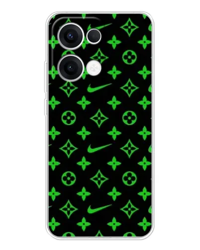 Чохол для OPPO Reno13 з картинкою «Неоновий принт LV»