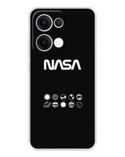 Чохол для OPPO Reno13 з картинкою «NASA — технічний принт»