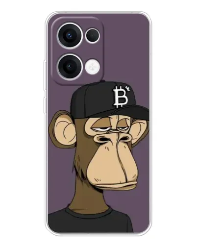Чохол для OPPO Reno13 з картинкою «Bored Ape в кепці»
