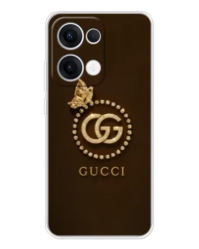 Чехол для OPPO Reno13 с картинкой «Gucci — золотая бабочка» Чехол для OPPO Reno13 с картинкой «Gucci — золотая бабочка»