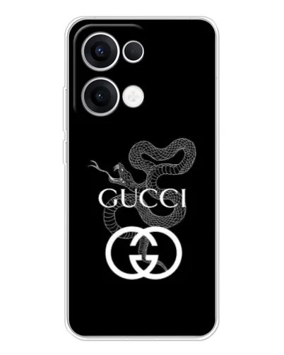 Чехол для OPPO Reno13 с картинкой «Gucci — серебряная змея» Чехол для OPPO Reno13 с картинкой «Gucci — серебряная змея»