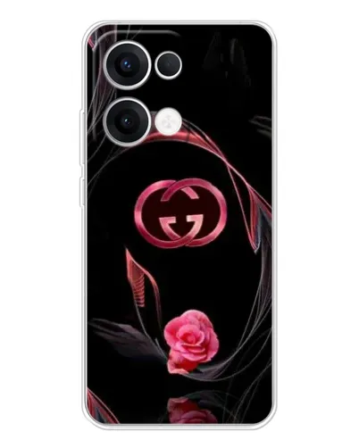 Чехол для OPPO Reno13 с картинкой «Gucci — неоновая роза» Чехол для OPPO Reno13 с картинкой «Gucci — неоновая роза»