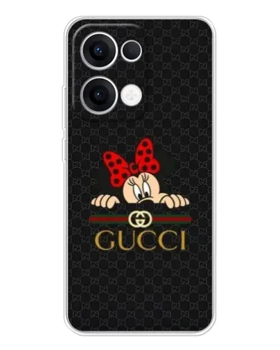 Чехол для OPPO Reno13 с картинкой «Минни Маус Gucci — черный» Чехол для OPPO Reno13 с картинкой «Минни Маус Gucci — черный»