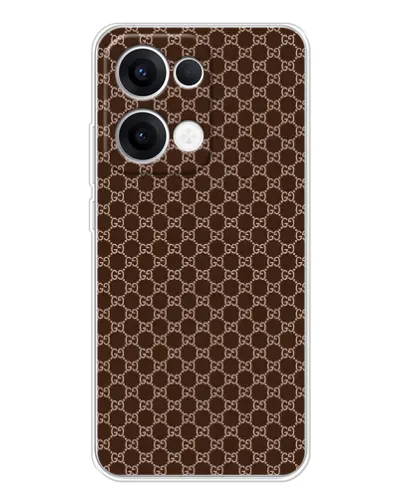 Чехол для OPPO Reno13 с картинкой «Gucci — шоколадная сетка» Чехол для OPPO Reno13 с картинкой «Gucci — шоколадная сетка»