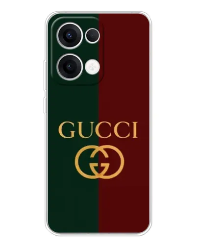 Чехол для OPPO Reno13 с картинкой «Gucci — темно-зеленый градиент» Чехол для OPPO Reno13 с картинкой «Gucci — темно-зеленый градиент»