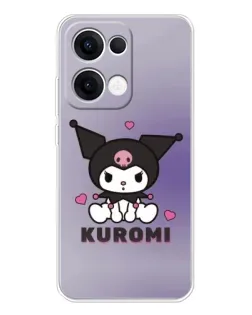 Чохол для OPPO Reno13 з картинкою «Kuromi — фіолетовий арт»