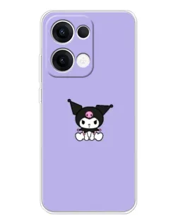 Чохол для OPPO Reno13 з картинкою «Kuromi — фіолетовий мінімалізм»