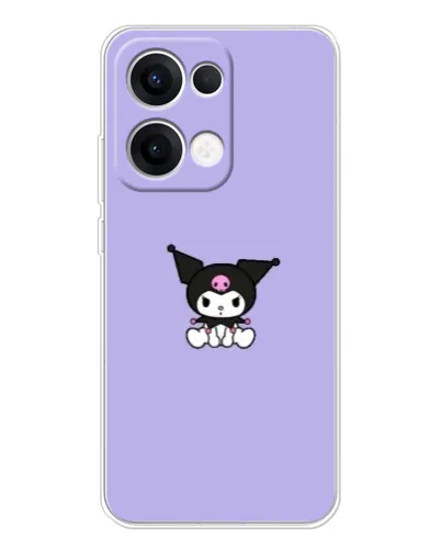 Чохол для OPPO Reno13 з картинкою «Kuromi — фіолетовий мінімалізм»