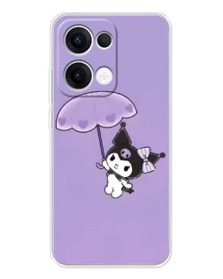 Чохол для OPPO Reno13 з картинкою «Kuromi з парасолькою»