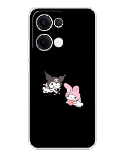 Чохол для OPPO Reno13 з картинкою «My Melody та Kuromi»