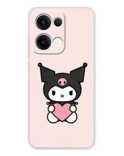 Чохол для OPPO Reno13 з картинкою «Kuromi та серце»