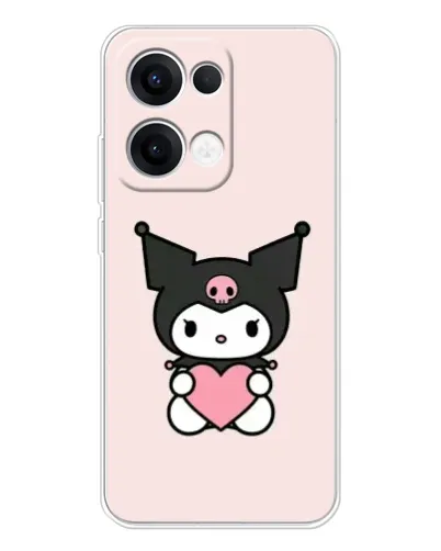 Чохол для OPPO Reno13 з картинкою «Kuromi та серце»