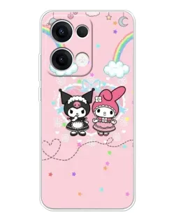 Чохол для OPPO Reno13 з картинкою «My Melody та Kuromi»