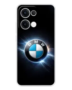 Чохол для OPPO Reno13 з картинкою «BMW — неонове сяйво»